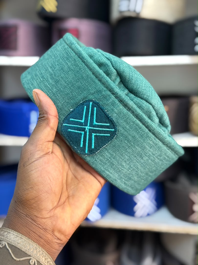 Bonnet togolais vert turquoise